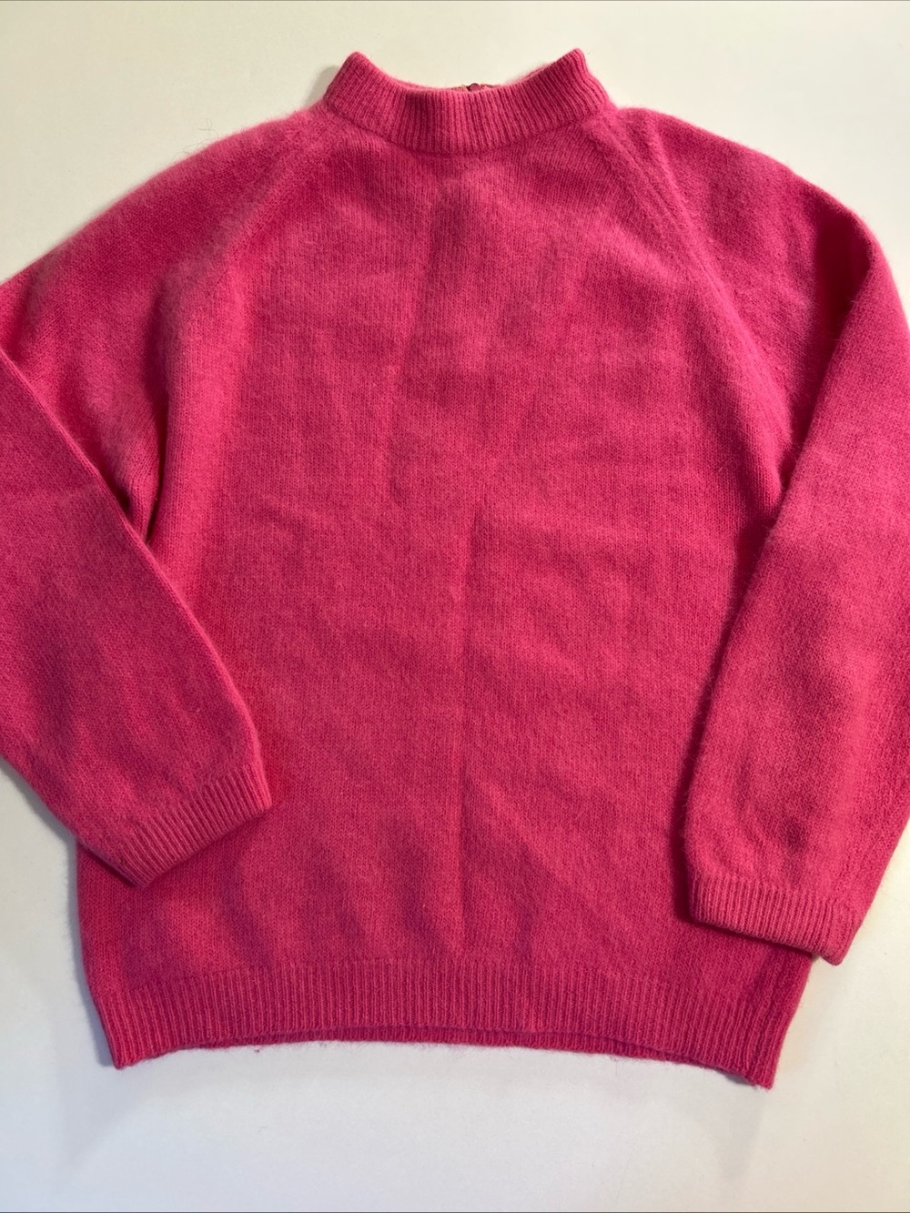 VINTAGE ANGELON BY DARLENE French Angora/Lamb Wool Sweater Pink USA Xsmall/Small